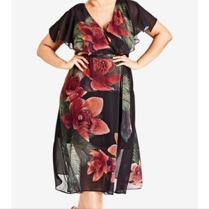 City Chic Midi floral dress